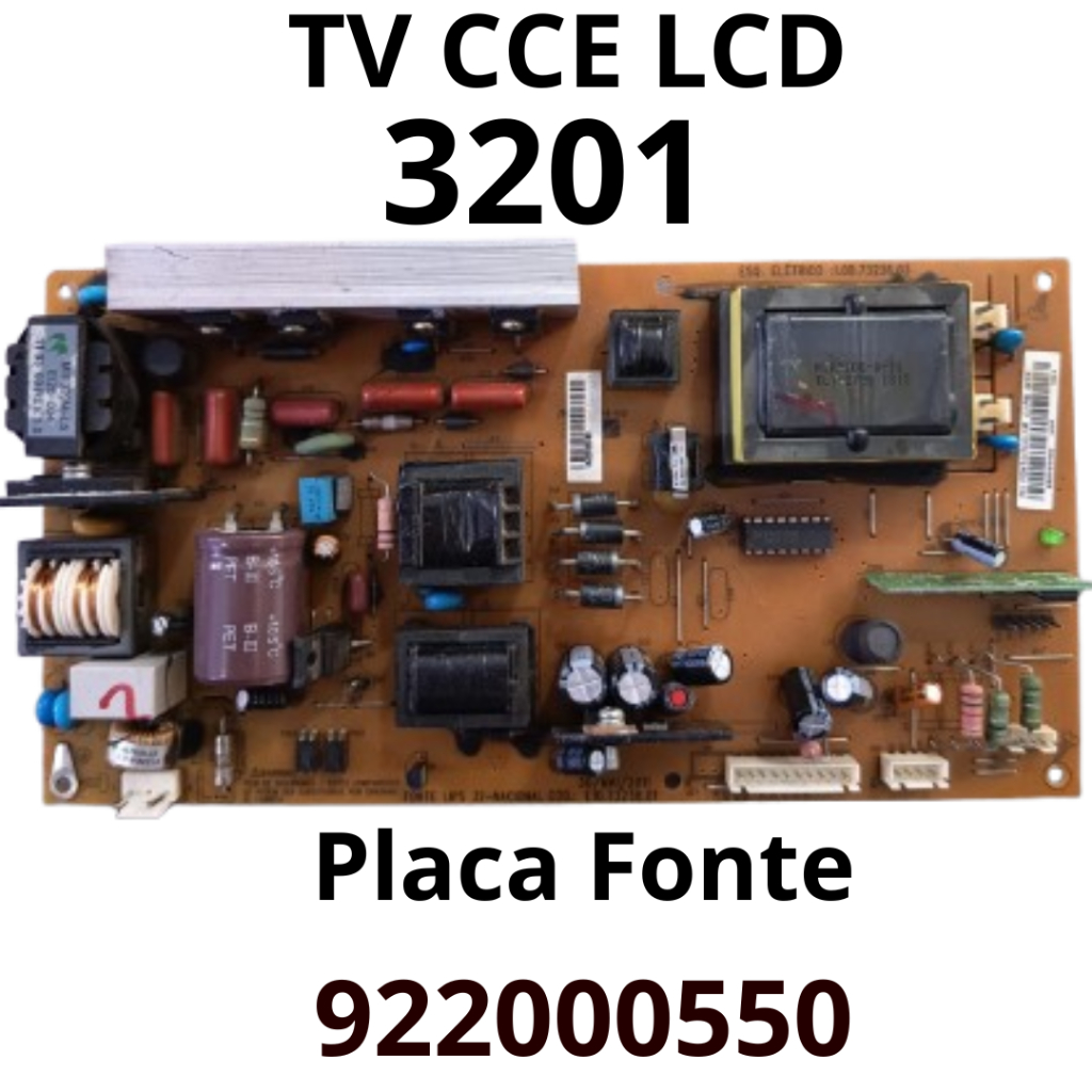 2968 Placa Fonte para tv CCE LCD Modelo: 3201