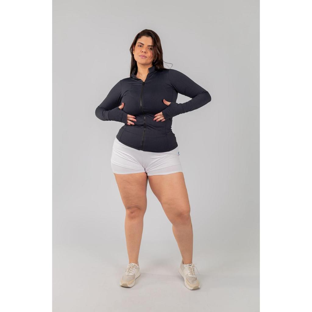 Jaqueta fitness feminina Proteção UV Academia