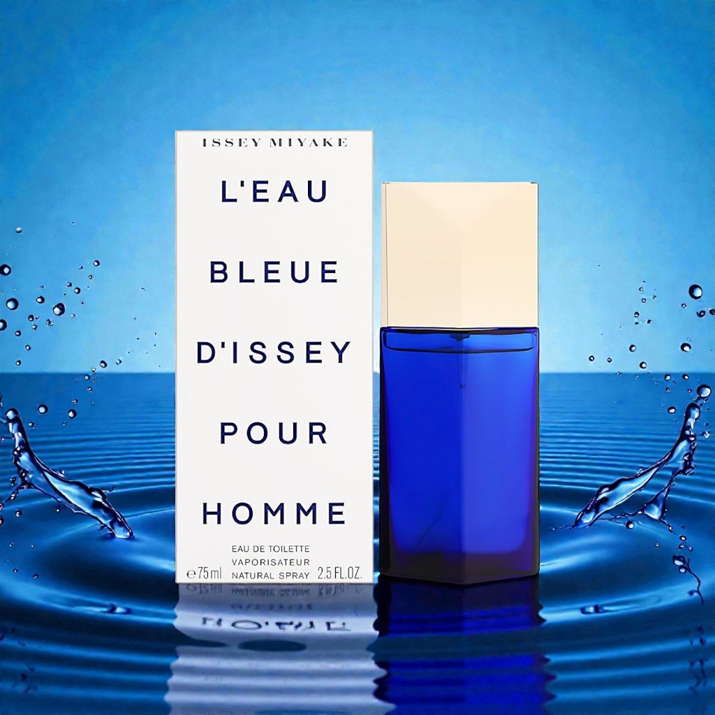 Perfume L’Eau Bleue d’Issey Pour Homme Issey Miyake Eau de Toilette 75ml – Masculino, Aromático Amadeirado Fresco e Eleg