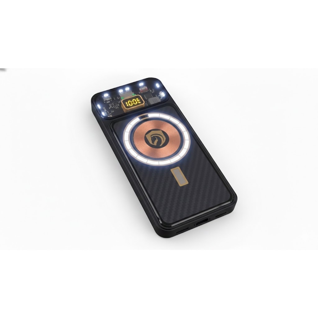 Power Bank Turbo Hmaston 10000mAh Carregador Portátil De Carregamento Rapido Com Indicadores de Led