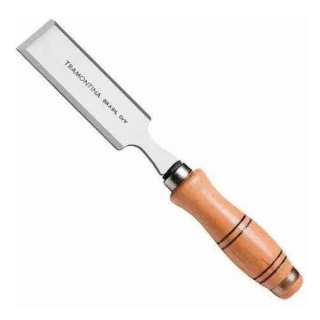 Formão Chato Aço Carbono 5/8" Tramontina 16mm com Cabo