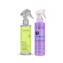 Kit Cadiveu Maxi Ondas + Liso Mágico Modeladores 2 Produtos