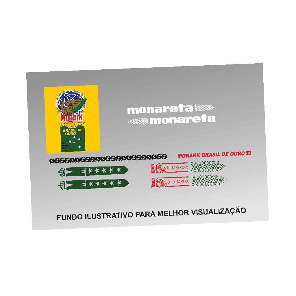Adesivos Bicicleta Monark Monareta 1973