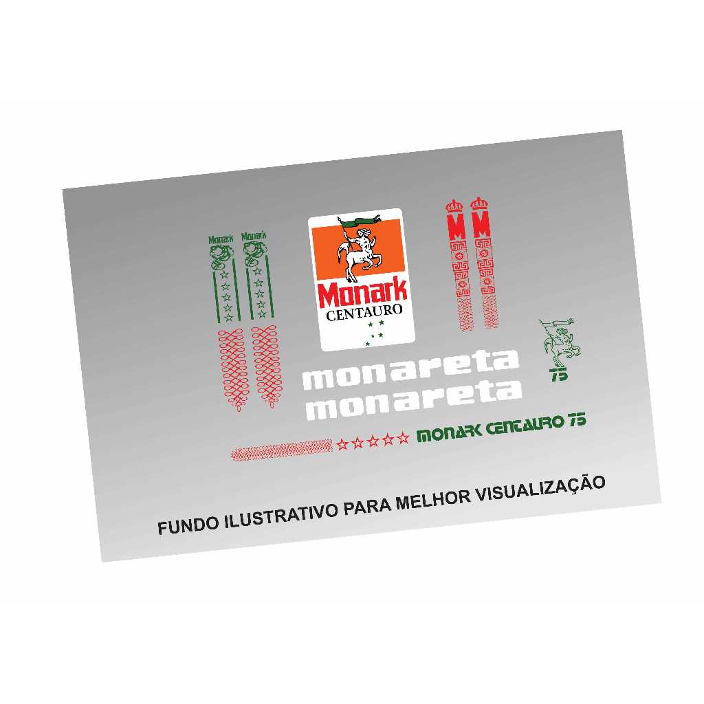 Adesivos Bicicleta Monark Monareta Centauro 1975