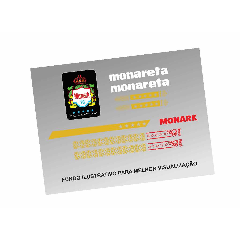 Adesivos Bicicleta Monark Monareta 1976
