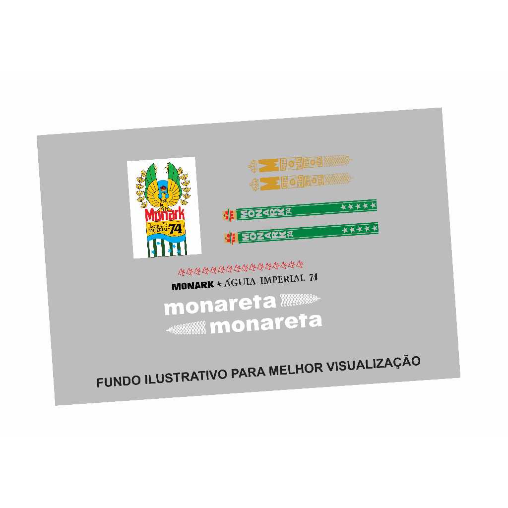 Adesivos Bicicleta Monark Monareta 1974