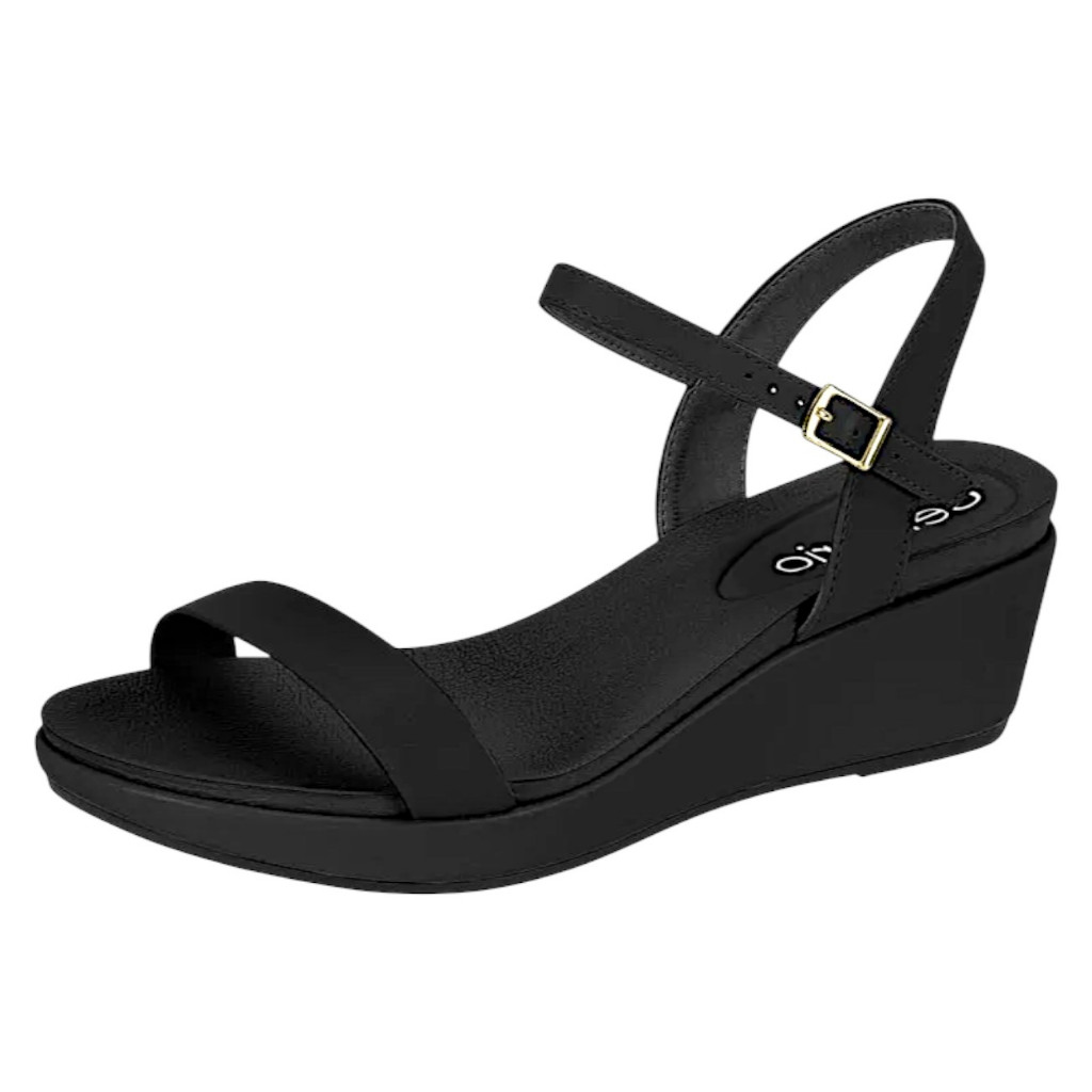 Sandália Feminina Anabela Beira Rio Super Conforto em Oferta na Shopee