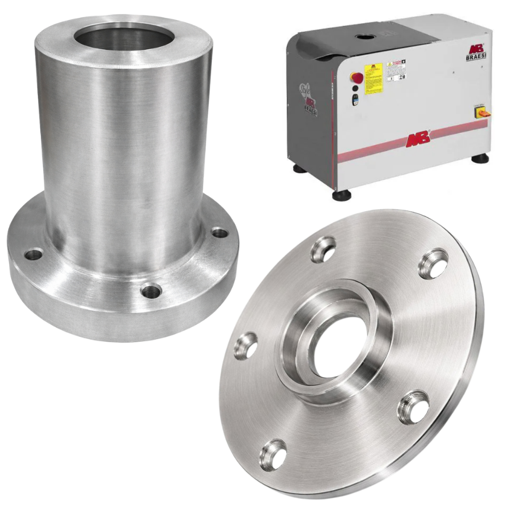 Corpo Mancal E Tampa Flange Para Batedeira Industrial Braesi Ar15