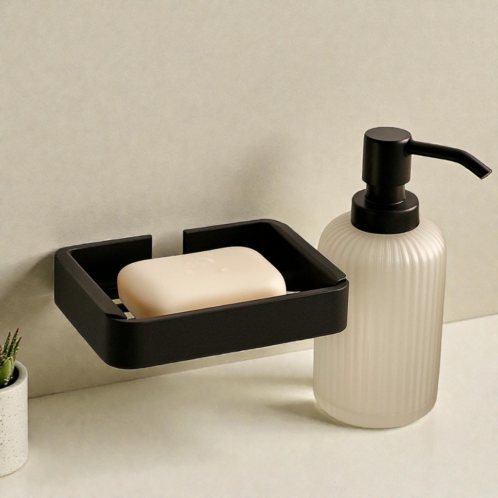 Suporte Sabonete Parede Com Adesivo Dupla Face | Saboneteira Resistente Para Banheiro