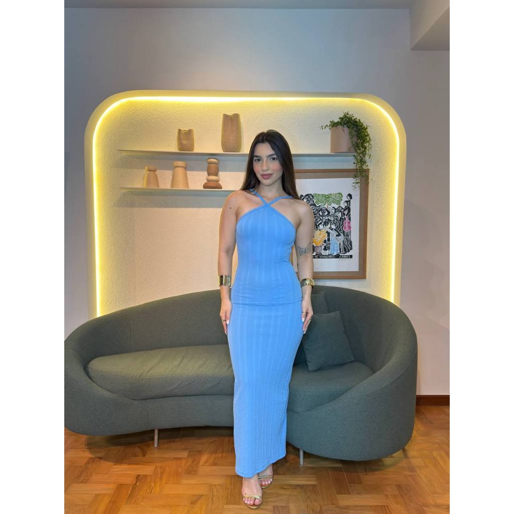 Vestido Com Decote Cruzado Talía Feminino Casual e Festas em Oferta na Shopee