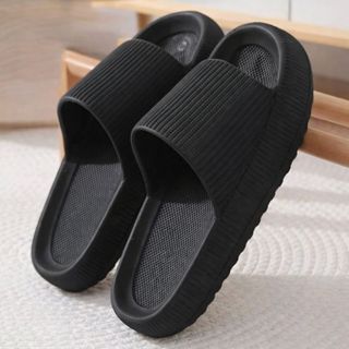 Chinelo Preto Unissex Slide Solado Alto Antiderrapante Conforto Uso Diário Praia Piscina em Oferta na Shopee
