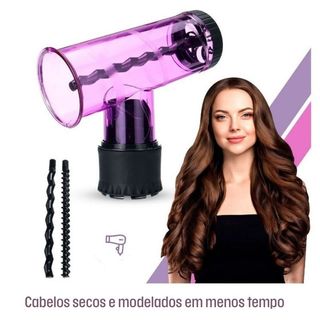 Difusor de Secador Modelador de Cachos 2 em 1 Magic Roller Acessório Secador Cabelo