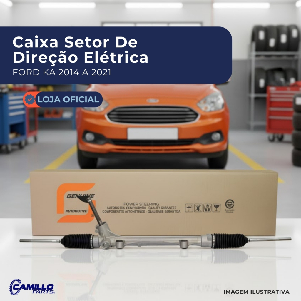 Caixa Setor Direção Elétrica Genuine Automotive Ford Ka 2014 2015 2016 2017 2018 2019 2020 2021 Alta Durabilidade