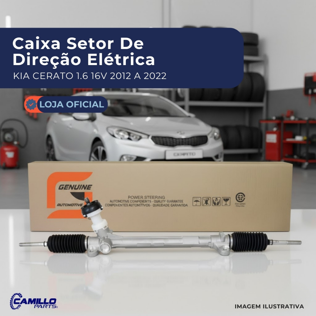 Caixa Setor Direção Elétrica Kia Cerato 1.6 16V 2012 2022 Genuine Automotive Alta Durabilidade