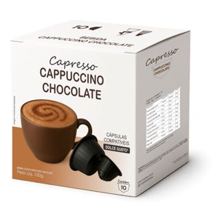 Capsulas Compatível Dolce Gusto Cappuccino Chocolate Capresso - Cx. 10 Unidades em Oferta na Shopee