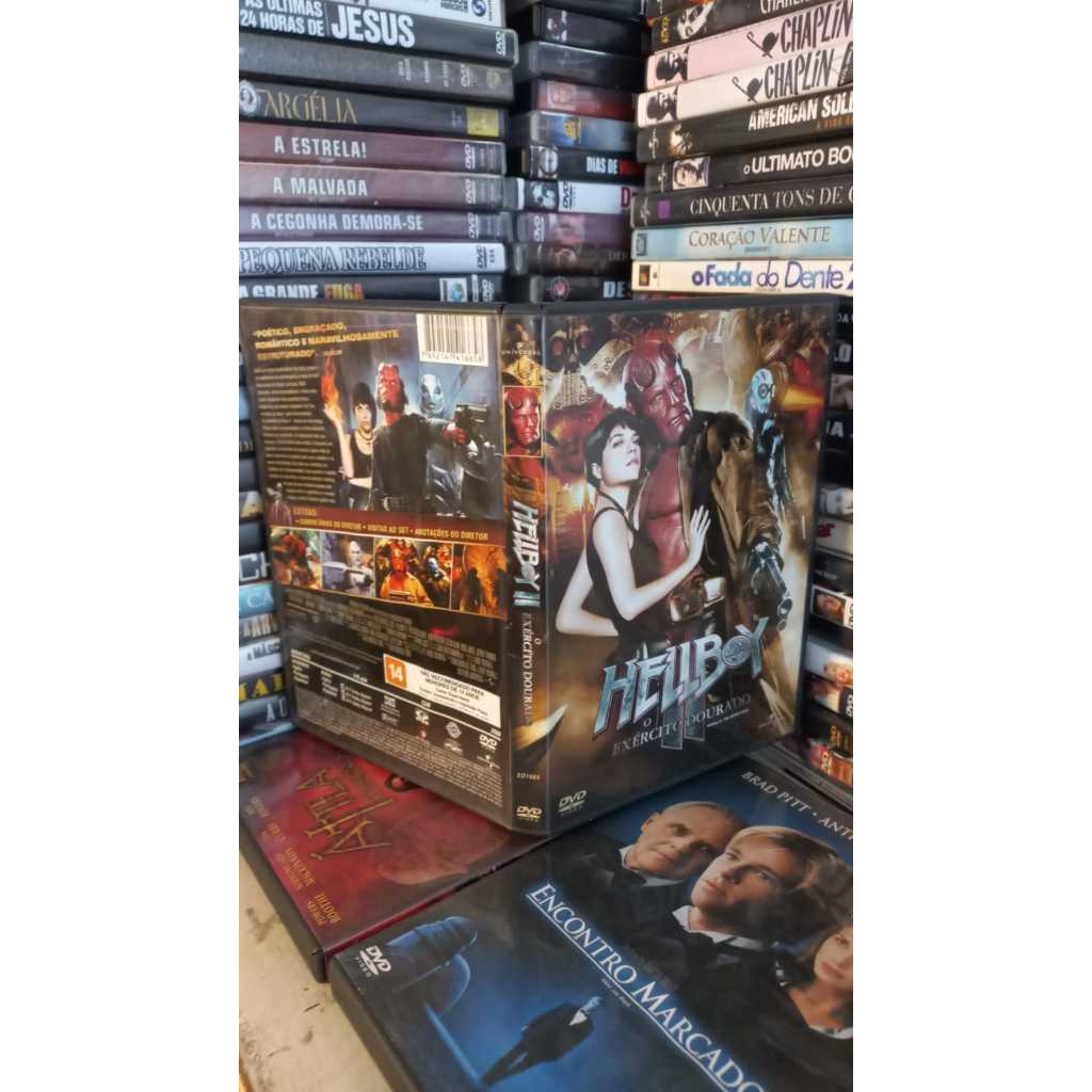 DVD Hellboy - O Exército Dourado - Edição ORIGINAL - Guillermo del Toro - Ação Terror - Novo