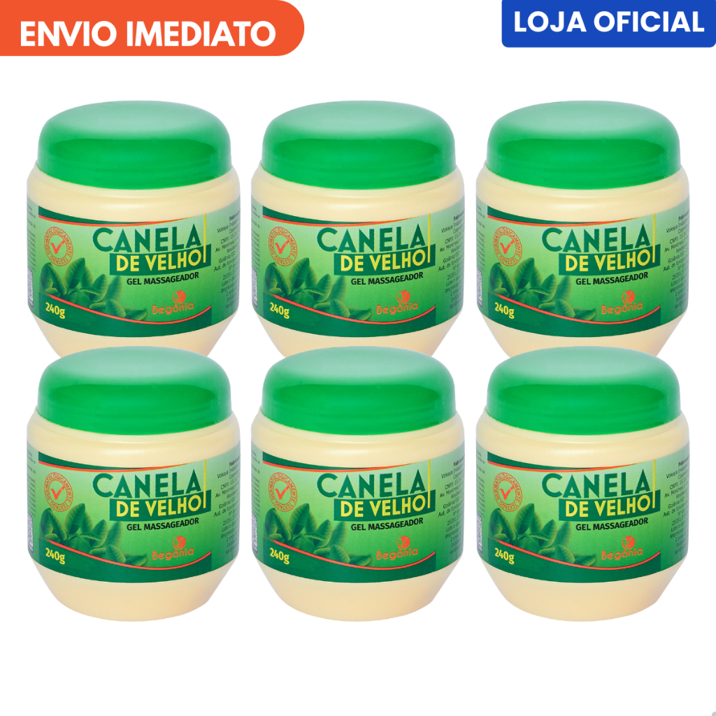 Canela de Velho Gel Massageador 240g Begônia Cosméticos