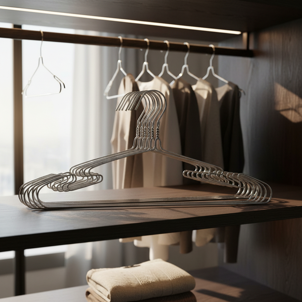 Cabide em inox com Cava kit 50, 30, 20 ou 10 peças em Oferta na Shopee