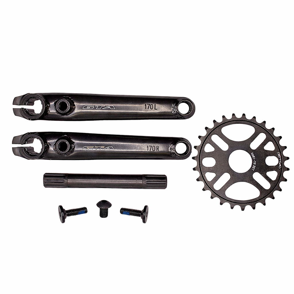 Kit Pedivela de bmx 3 estrias resistente manobras + coroa 25 dentes direct