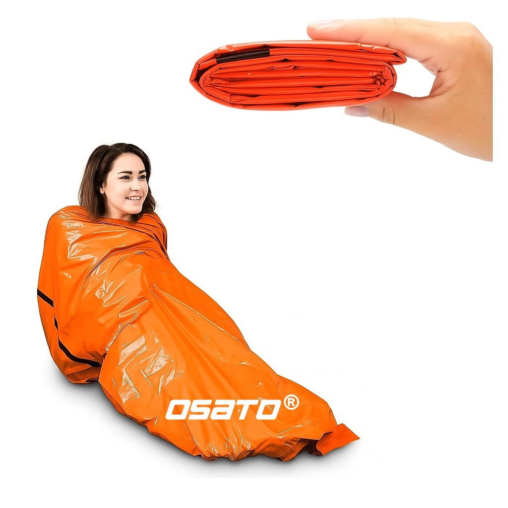 Saco De Dormir Aluminizado Manta Cobertor Térmica Emergência