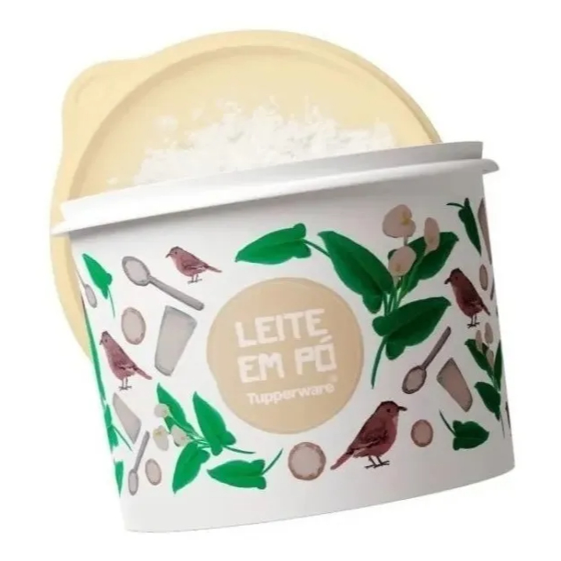 Tupperware | Caixa Leite Em Pó 2,4l - Mantimento Floral