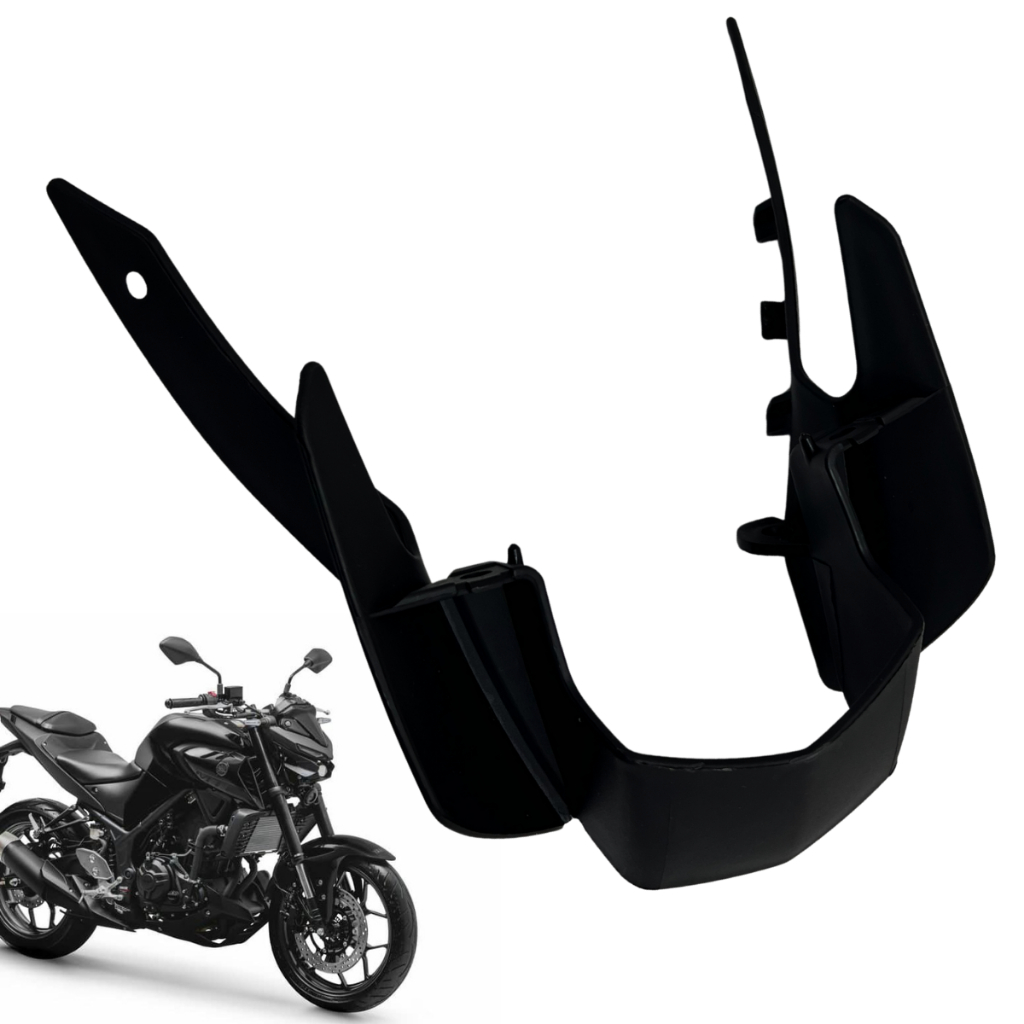 Carenagem Acabamento Inferior Farol Yamaha Mt03 Mt 03 2021 2022 2023 2024 Bico Pato Preto