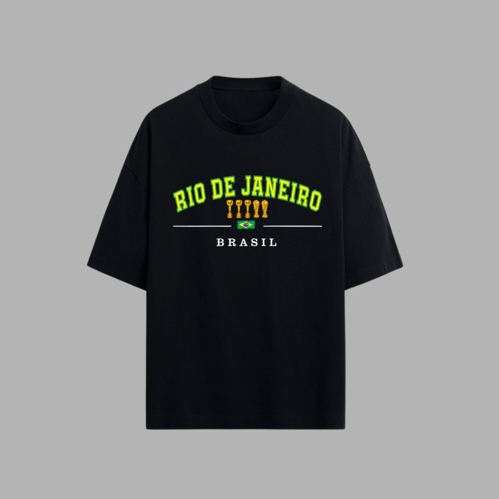 camiseta futebol camisa brasil penta campeão rio de janeiro verão copa do mundo
