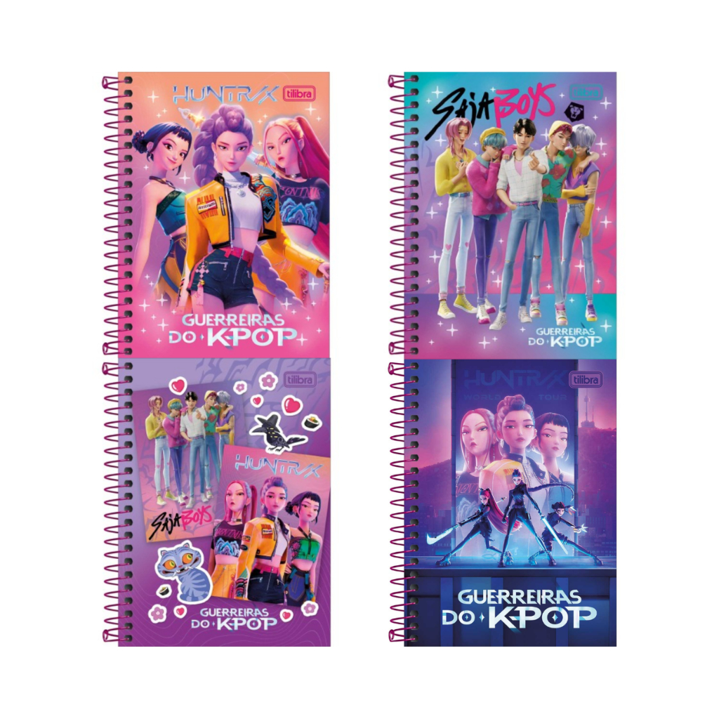 Caderneta Espiral Guerreiras do K-Pop 110x154mm Tilibra 80 Folhas em Oferta na Shopee