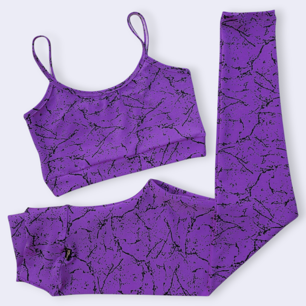 Conjunto Calça Legging E Top Alcinha De Academia Feminino Fitness em Oferta na Shopee
