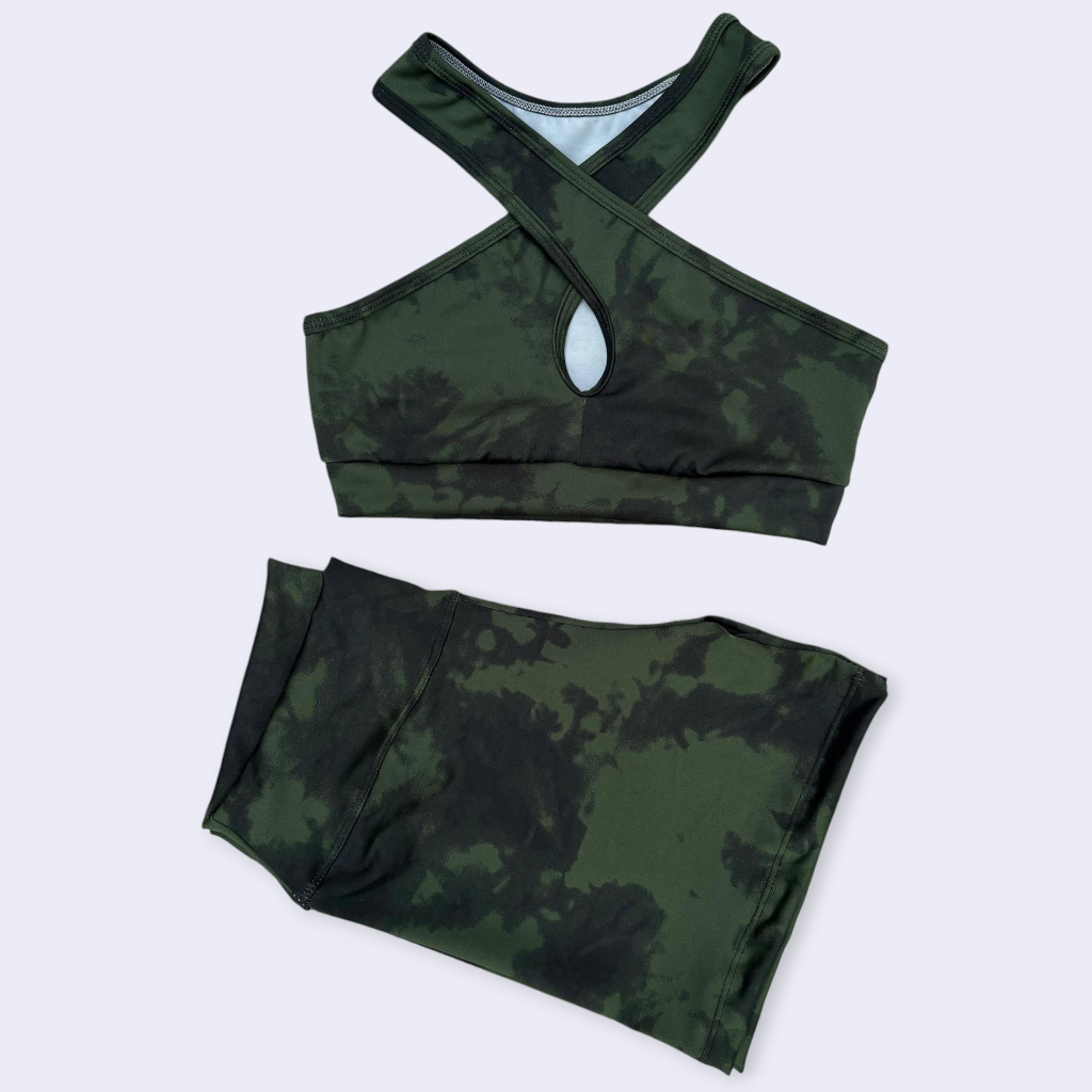 Conjunto De Academia Feminino Short E Top Fitness Suplex