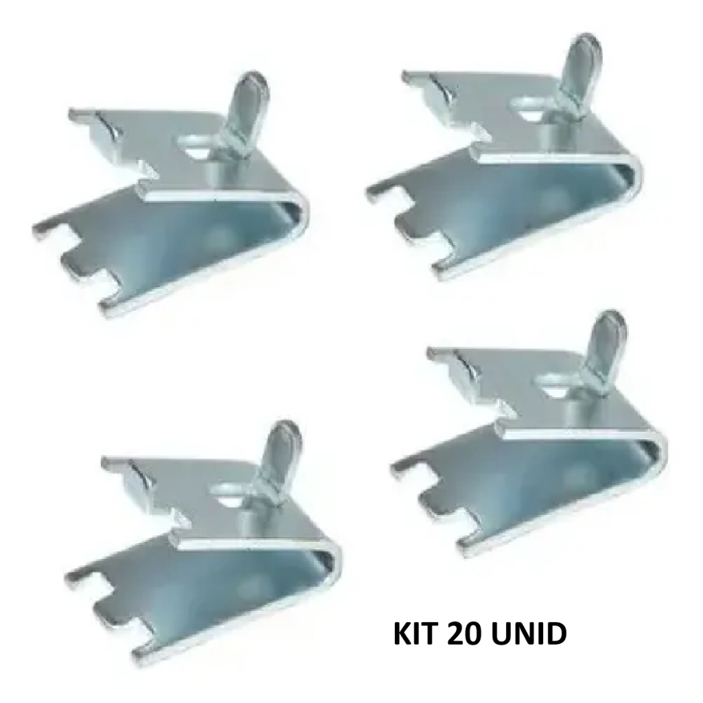 Kit 20 Unidades Suporte Inox Grade Exp. Imbera Gelopar Metalfrio  HUSSMANN GELOPAR E FRICON