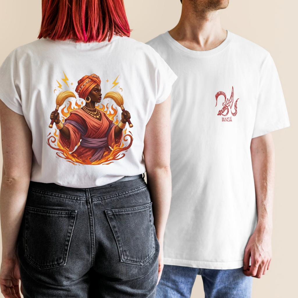 Camiseta Umbanda Orixá Iansa Oya Candomblé 100% Algodão