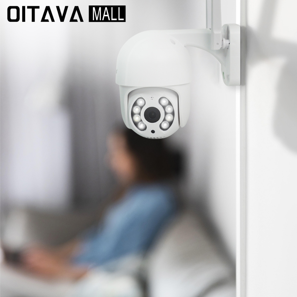 Câmera de Segurança Externa Wi-Fi 360° iCsee com Visão Noturna e Áudio Bidirecional