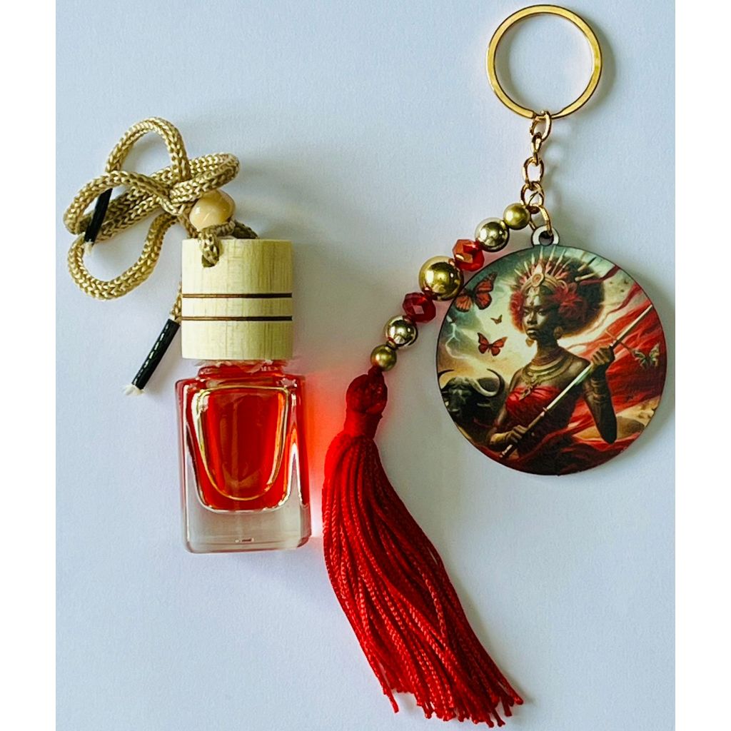 Difusor de Aroma Espiritual com Chaveiro de Proteção