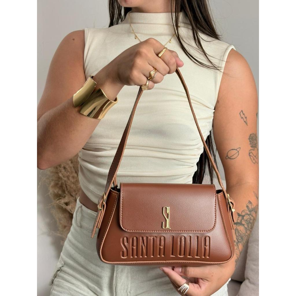 Bolsa feminina pequena alça de ombro e alça transversal removivel e ajustavel baguete envio rapido em Oferta na Shopee