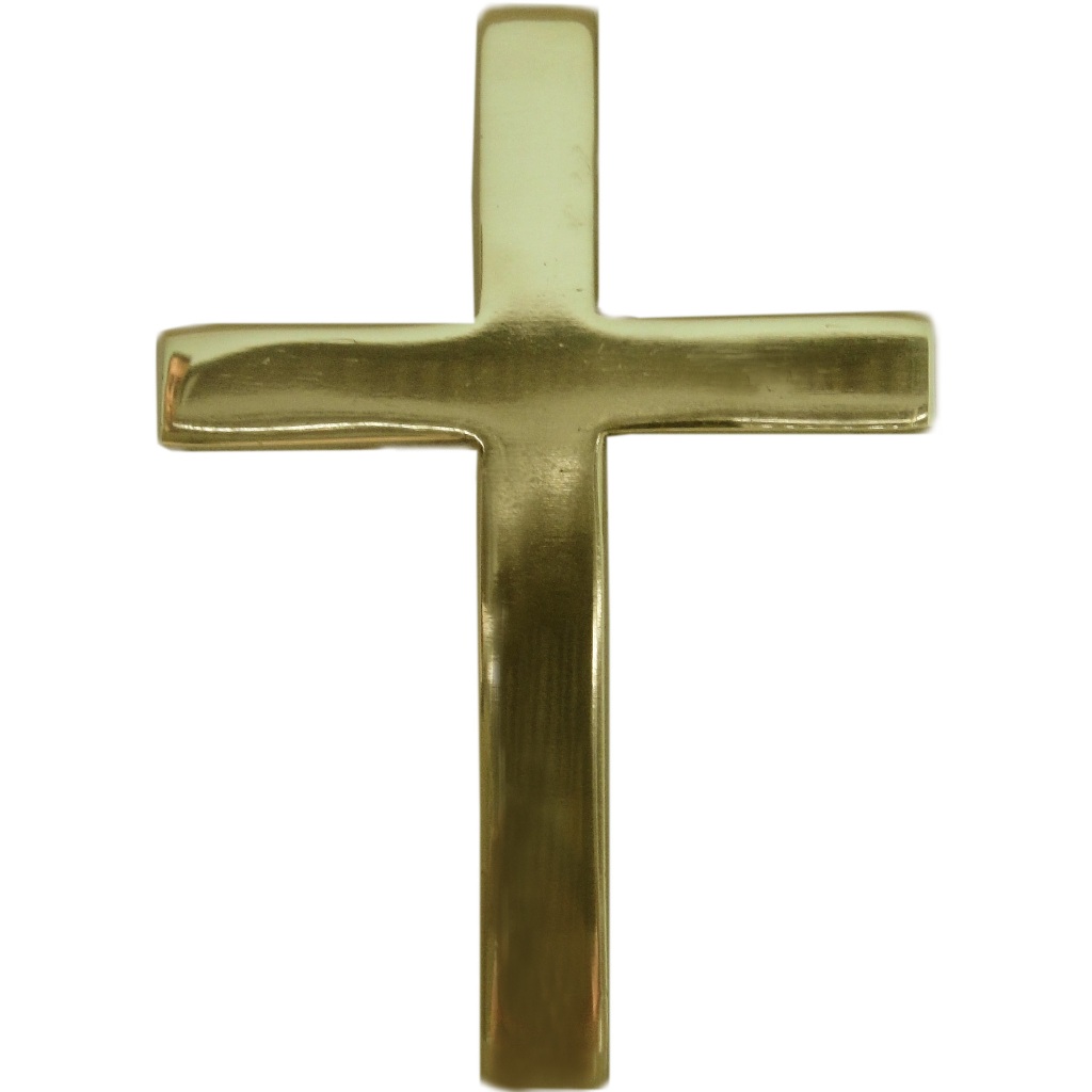 CRUZ R217 PARA TÚMULOS, JAZIGO, CEMITÉRIO – DISPONÍVEL NAS CORES PRATA E DOURADO