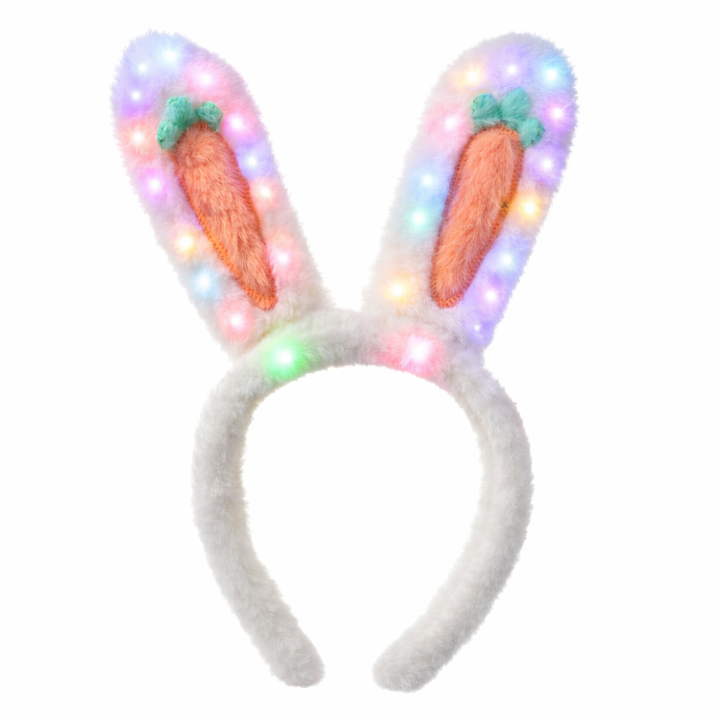 Tiara de Coelho Com Luz LED Fantasia Infantil – Páscoa, Carnaval e Halloween em Oferta na Shopee