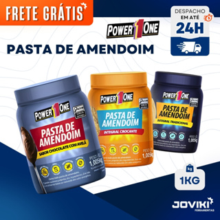 Pasta de amendoim power1one  1kg em Oferta na Shopee