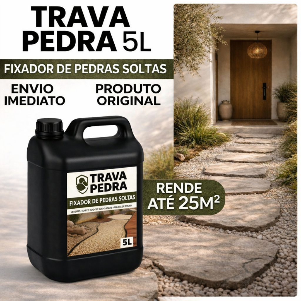 Trava Pedra 5L Impermeabilizante Realça Cor Protege Contra Manchas
