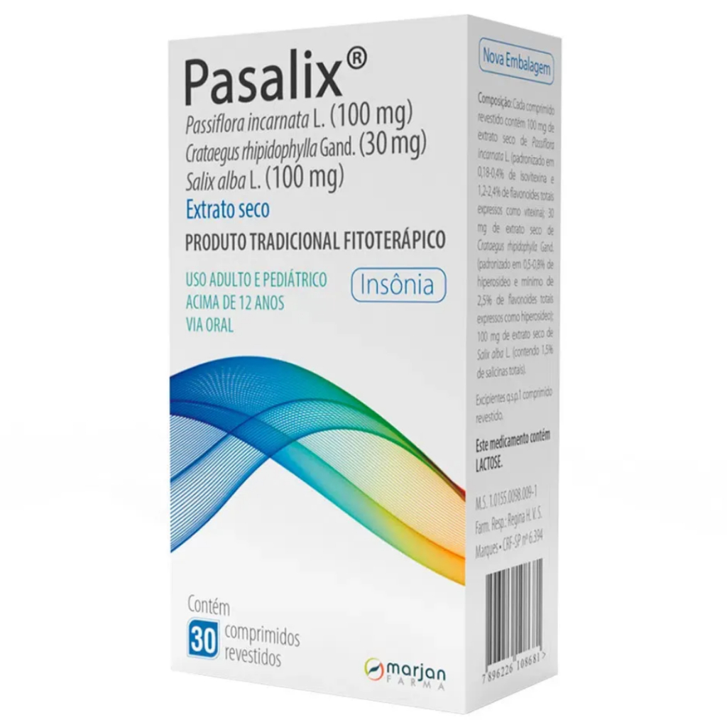 Pasalix Passiflora incarnata Com 30 comprimido
