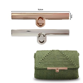 Fecho com torniquete 9,6cm para bolsa HYSK7006 arredondado com 1 unidade em Oferta na Shopee