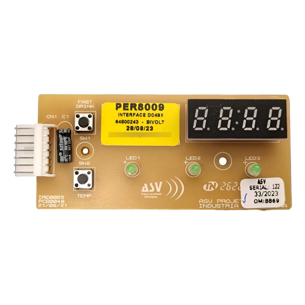 Placa Interface Geladeira Electrolux Dc49x 64800243 PER8009
