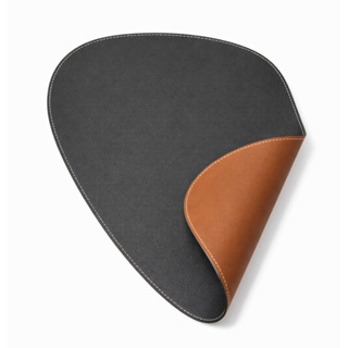 Kit 6 Jogo Americano Sousplat Couro Costurado Dupla Face Decoração Mesa Posta + Porta Copos em Oferta na Shopee