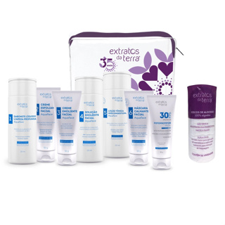 MINI KIT AQUAFACE LIMPEZA FACIAL COM FPS 30   (07 ITENS) - Extratos da Terra em Oferta na Shopee