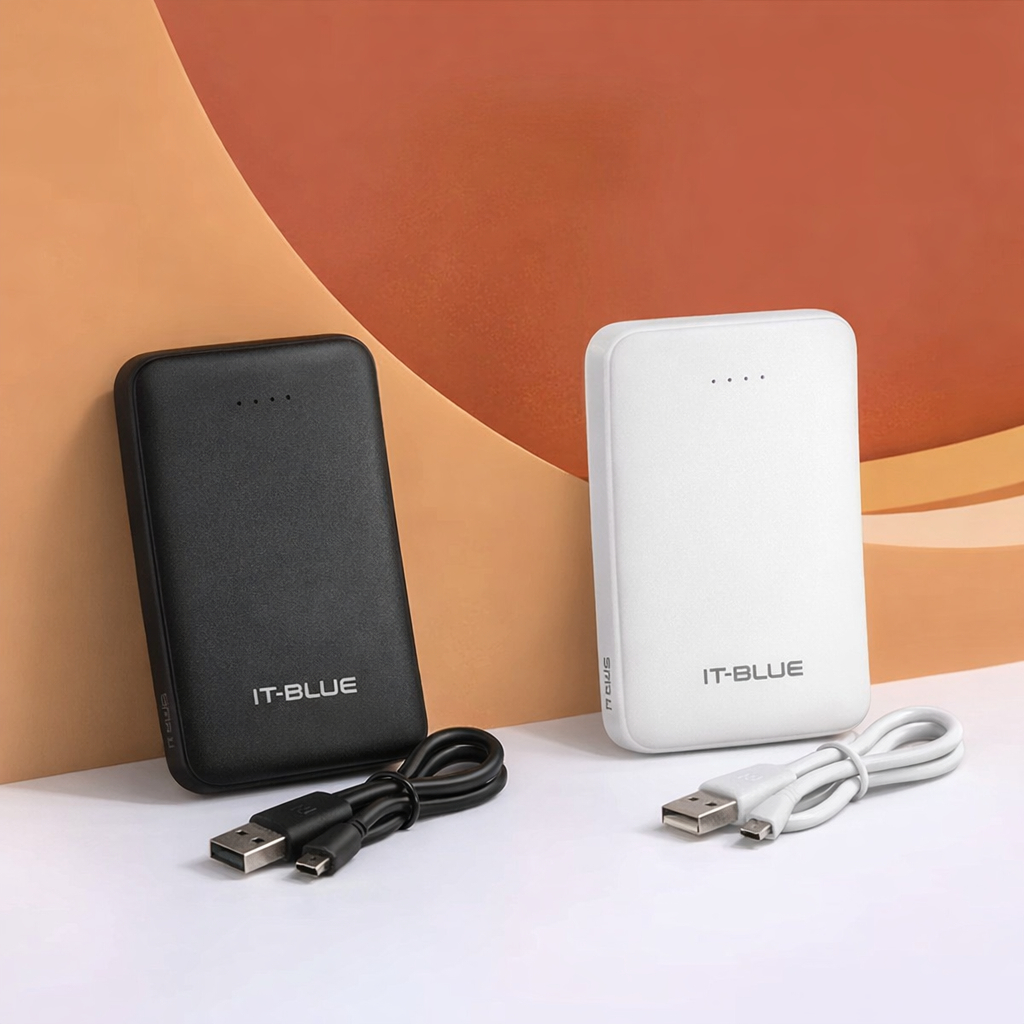 Power Bank Carregador Portátil 5000mAh MAX-0529 - IT-BLUE / Bateria Carregamento Rápido / 2 USB