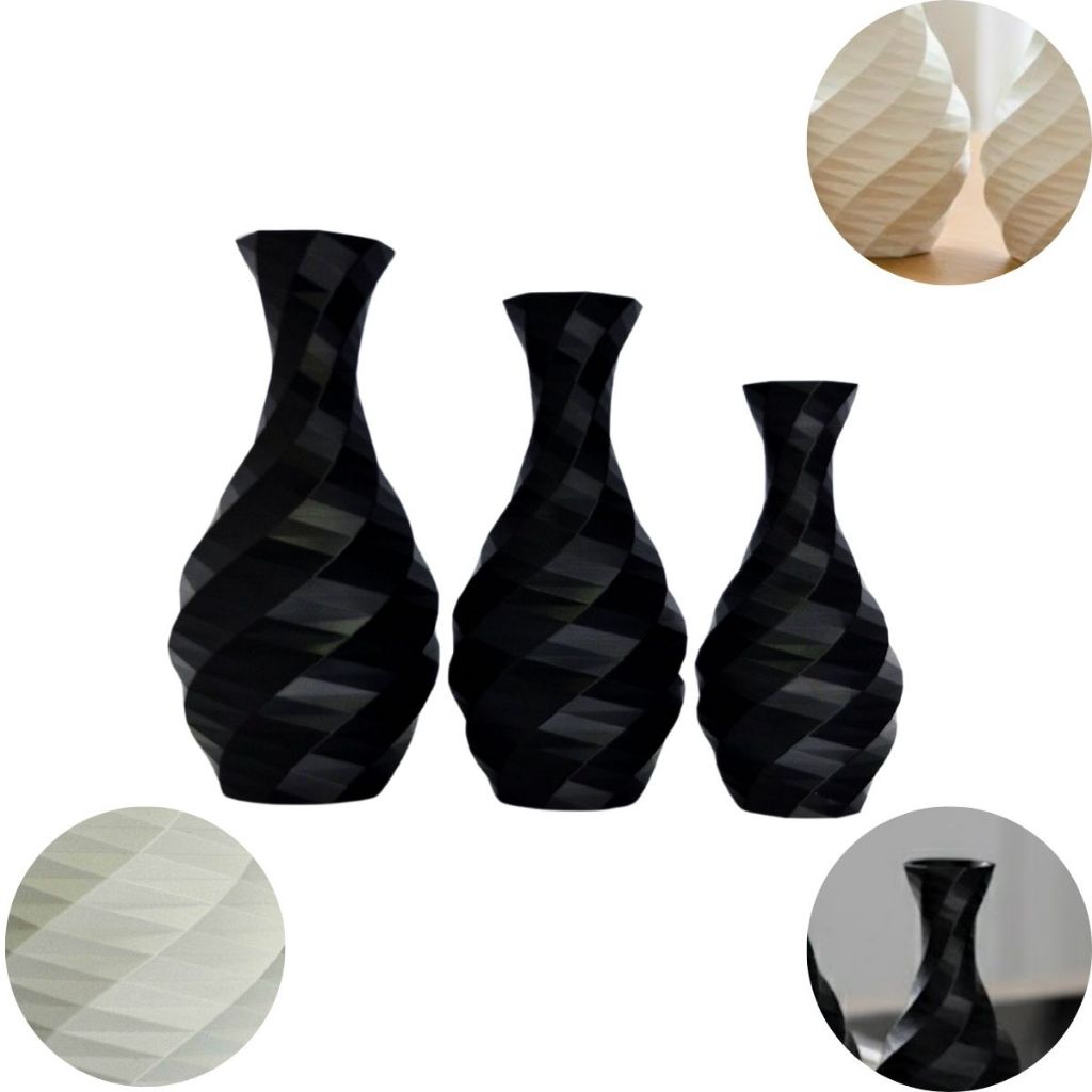 Kit 2 Vasos Decorativos Low Poly Impressão 3D em Oferta na Shopee