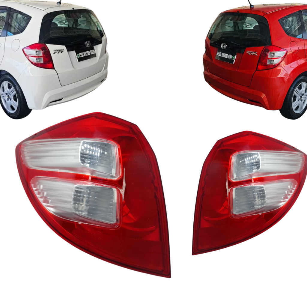 LANTERNA TRASEIRA HONDA FIT 2008 2009 2010 2011 2012 2013 E 2014 RUBI