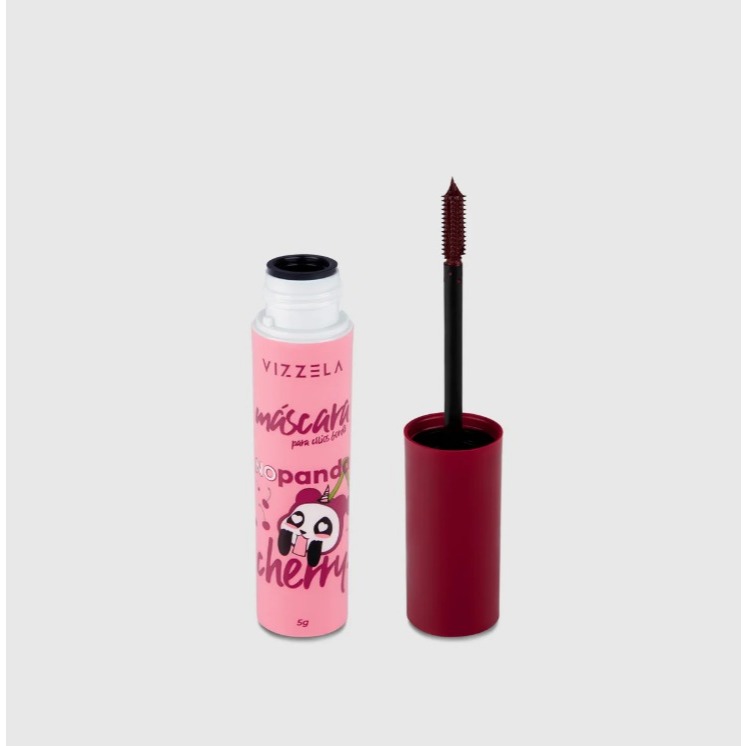 Máscara para Cílios No Panda Cherry Define e Alonga Vizzela - Bordô