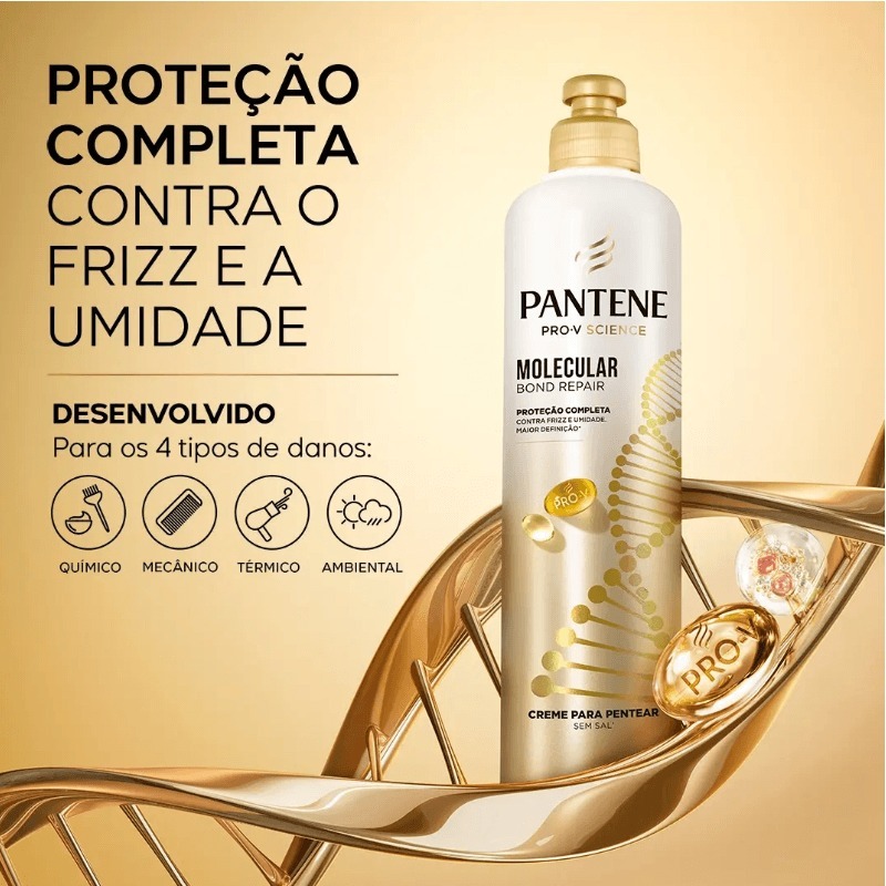 CREME PARA PENTEAR PANTENE 240G MOLECULAR BOND REPAIR