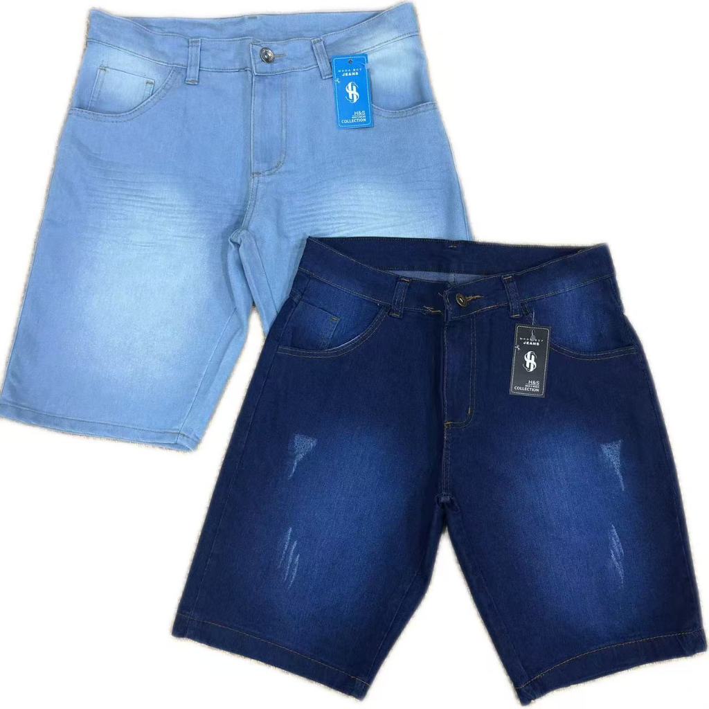 Kit 2 Bermuda Jeans Masculino Qualidade Lycra Desconto Envio Rapido Aproveite em Oferta na Shopee